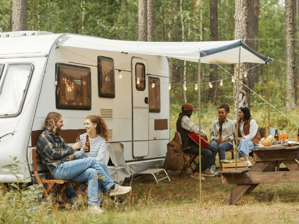 Camperreis vrienden