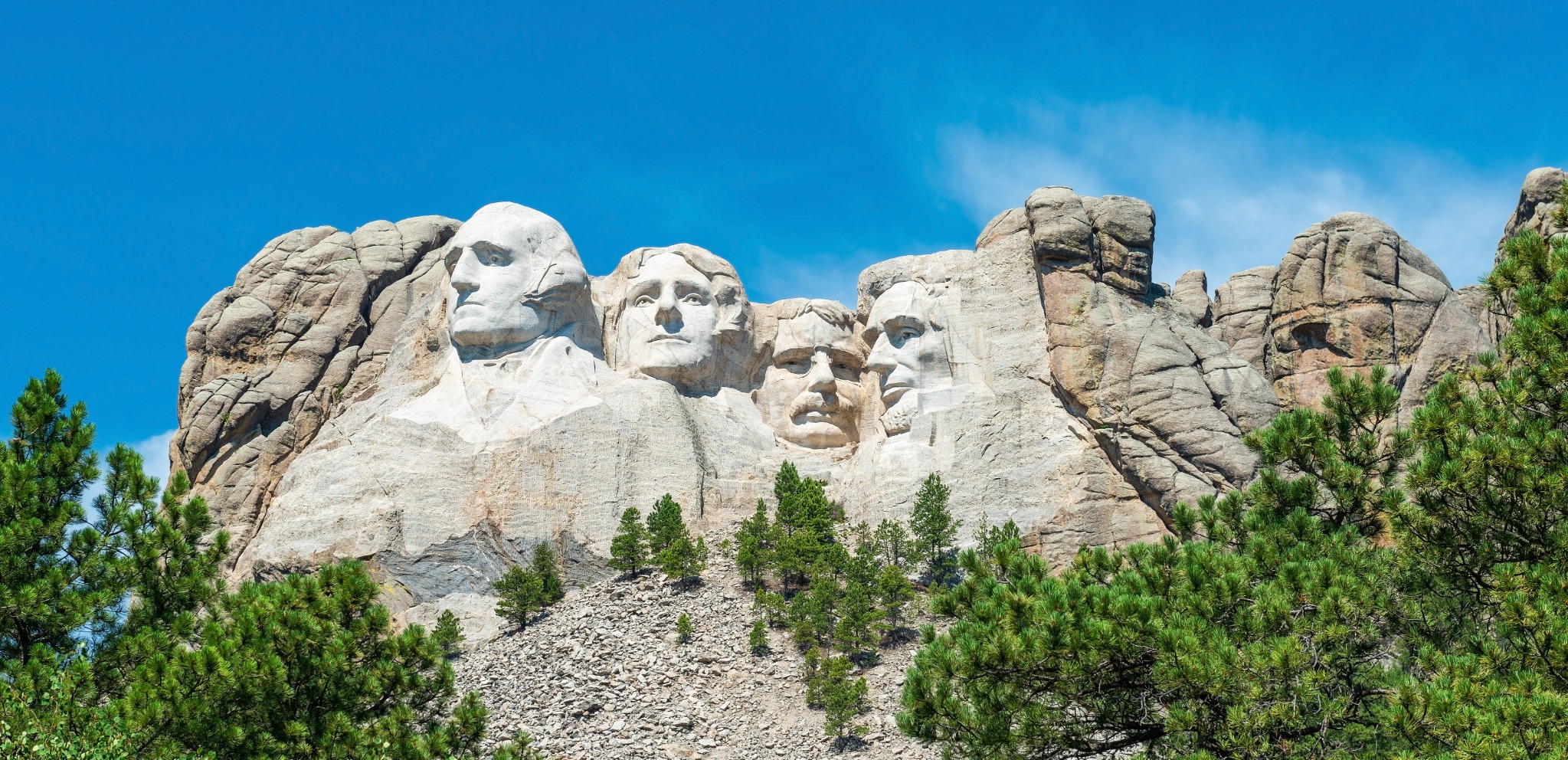 Mount Rushmore presidentenbeelden in South Dakota