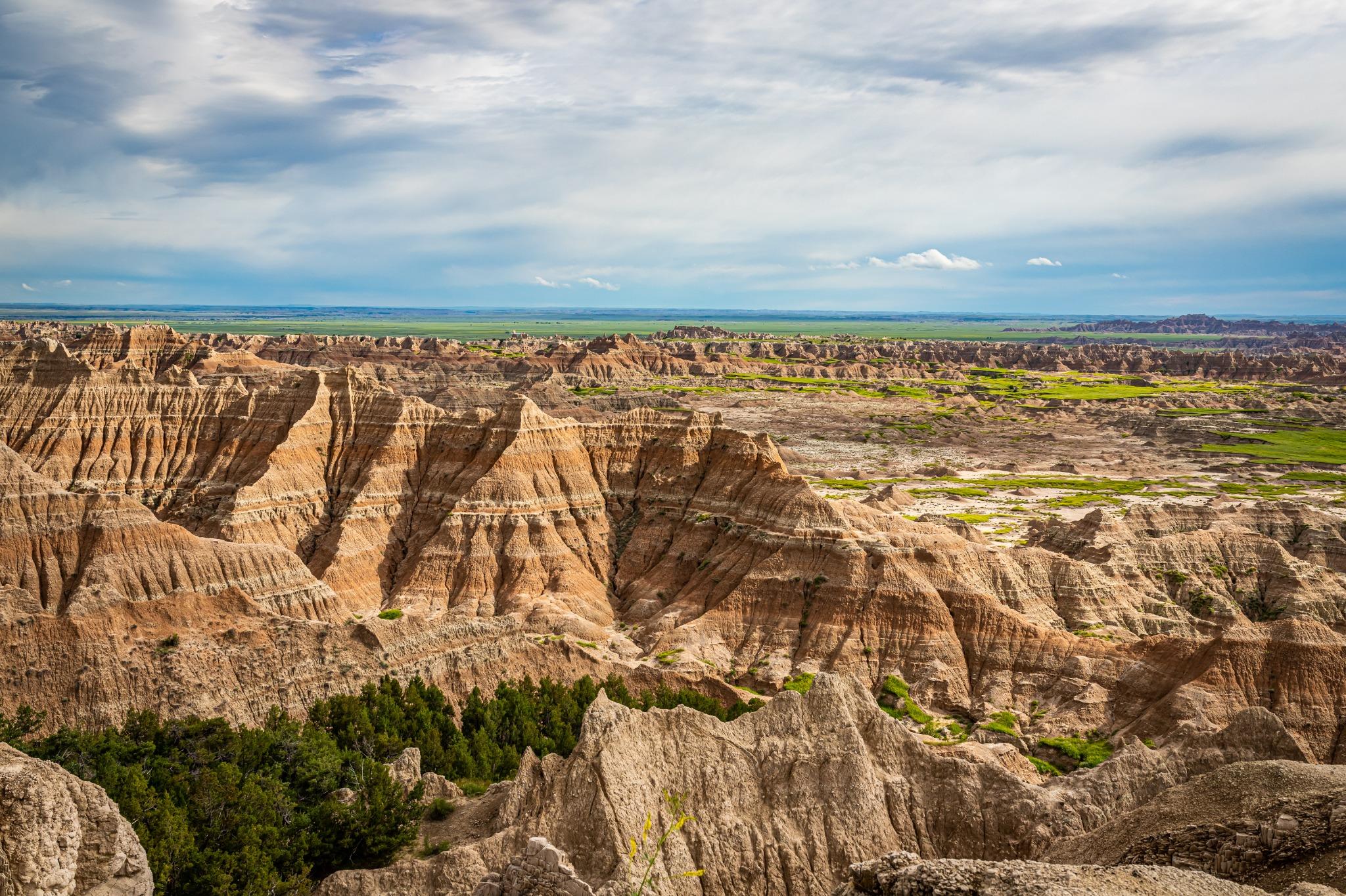 Zonsondergang in Theodore Roosevelt National Park